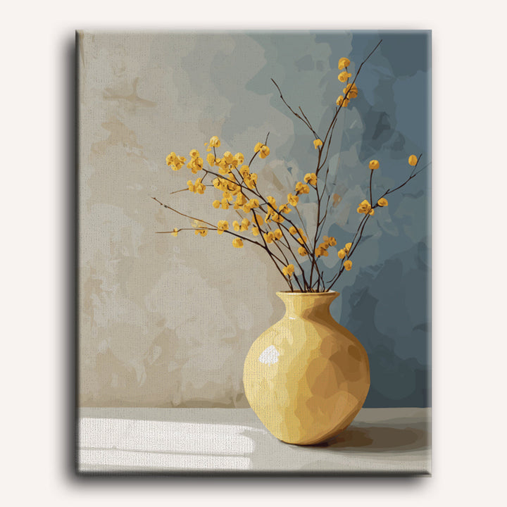 Malen nach Zahlen - Goldene Vase