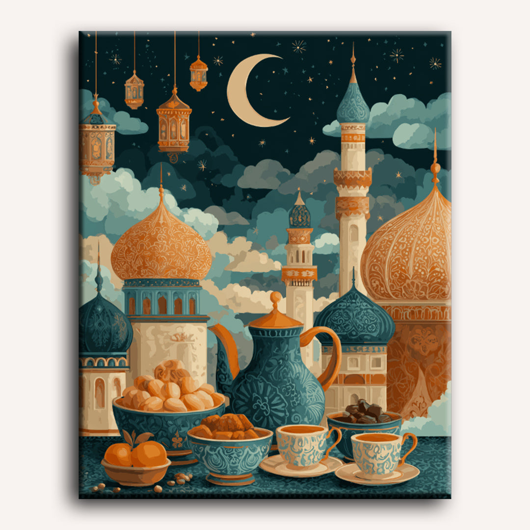 Malen nach Zahlen - Iftar-Zeit