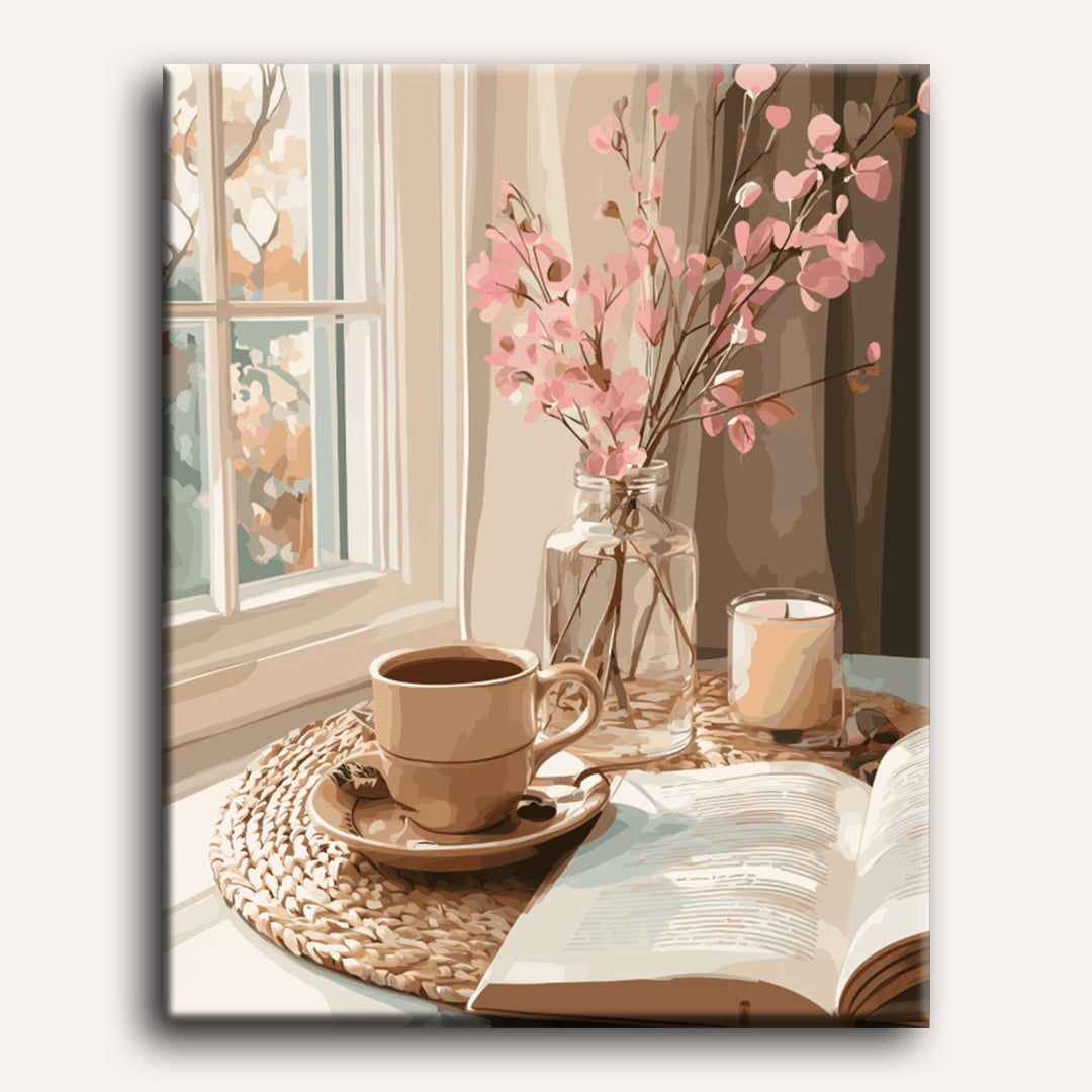 Malen nach Zahlen - Interieur in Beige