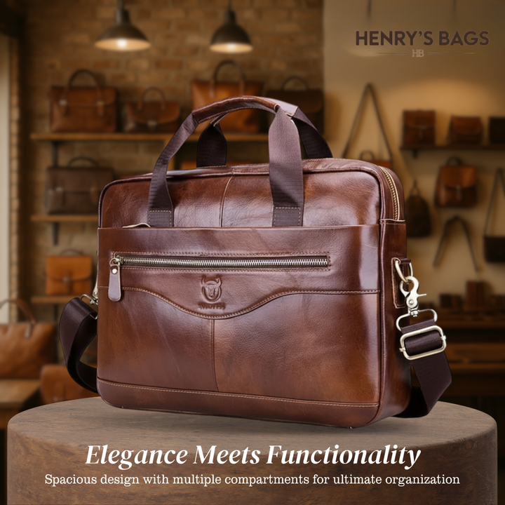 Jacob | Leather Spacious Briefcase Messenger Bag (BUY 1 GET 1 FREE)