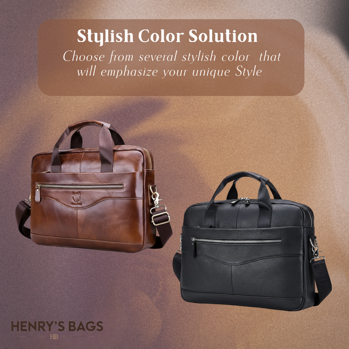 Jacob | Leather Spacious Briefcase Messenger Bag (BUY 1 GET 1 FREE)
