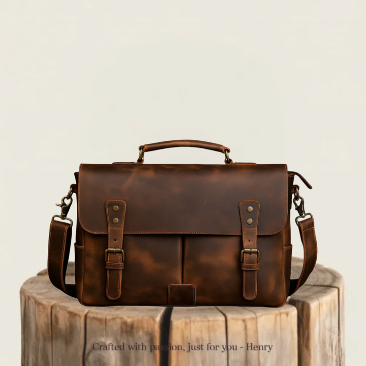 Clinton | Retro Leather Messenger Bag (BUY 1 GET 1 FREE)