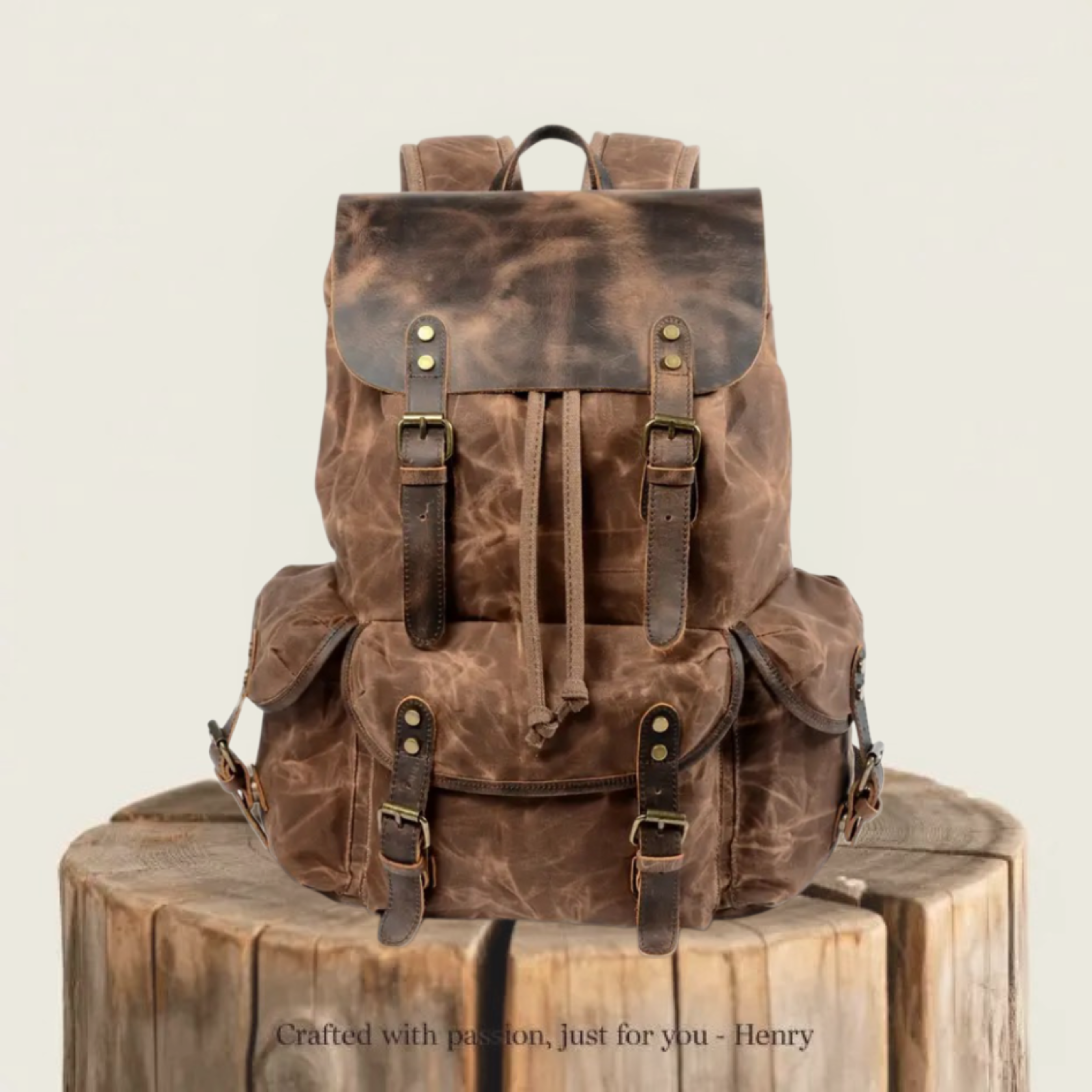 Crosby | Waterproof Retro Canvas Laptop Backpack