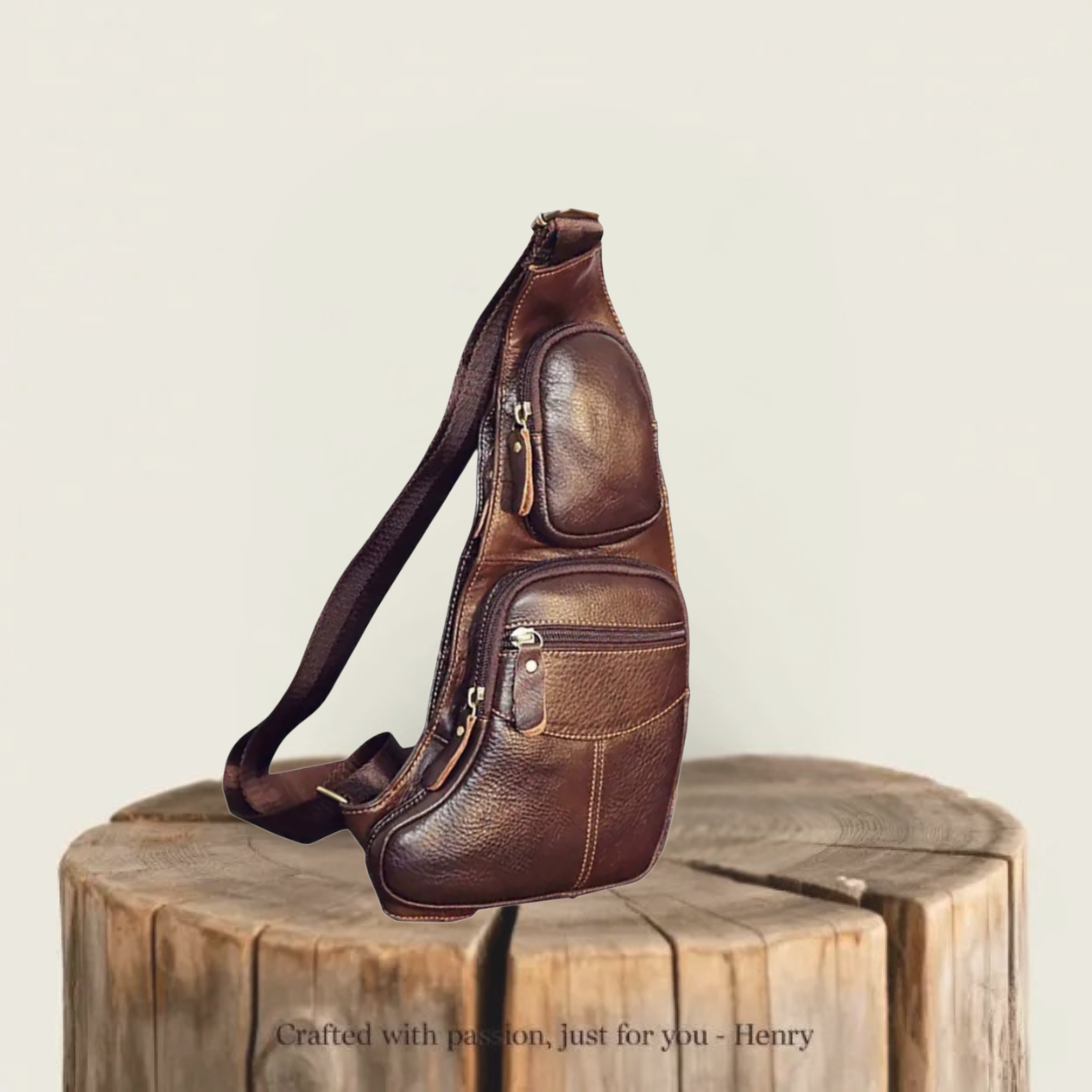Beckett | Vintage Leather Chest Sling Bag