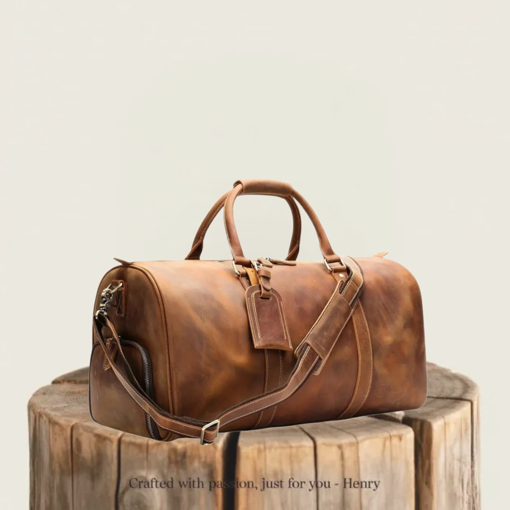 Arden | Classic Leather Duffel Tote