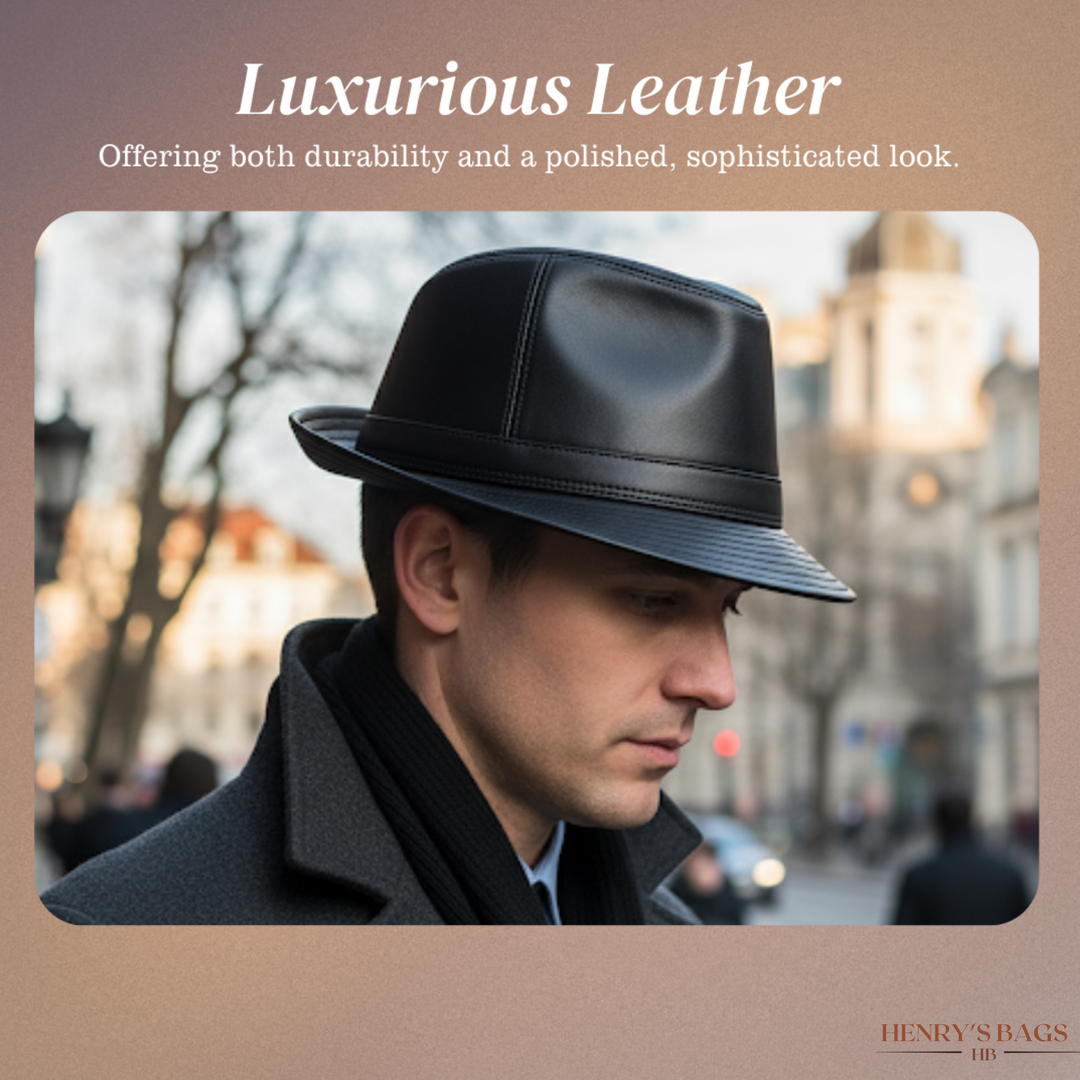 Timothy | Classic Leather Fedora Hat (BUY 1 GET 1 FREE)