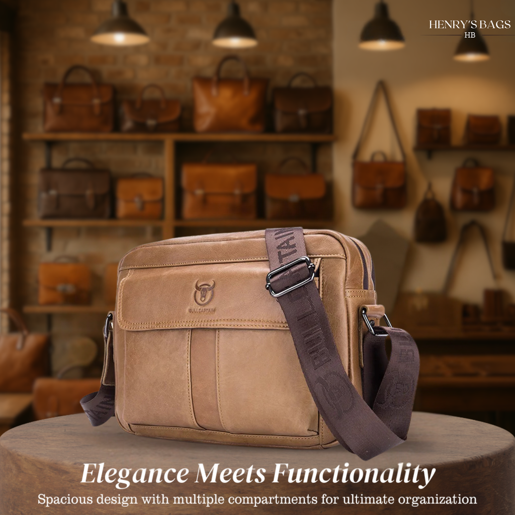 Greg | Genuine Leather Multifunctional Handbag
