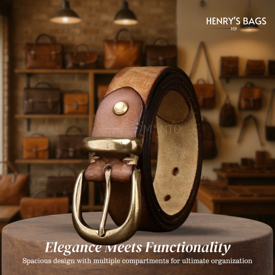 Luca | Retro Belt with Gold Buckle (BUY 1 GET 1 FREE)