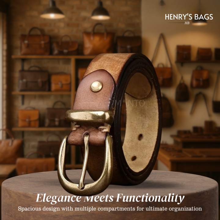 Luca | Retro Belt with Gold Buckle (BUY 1 GET 1 FREE)