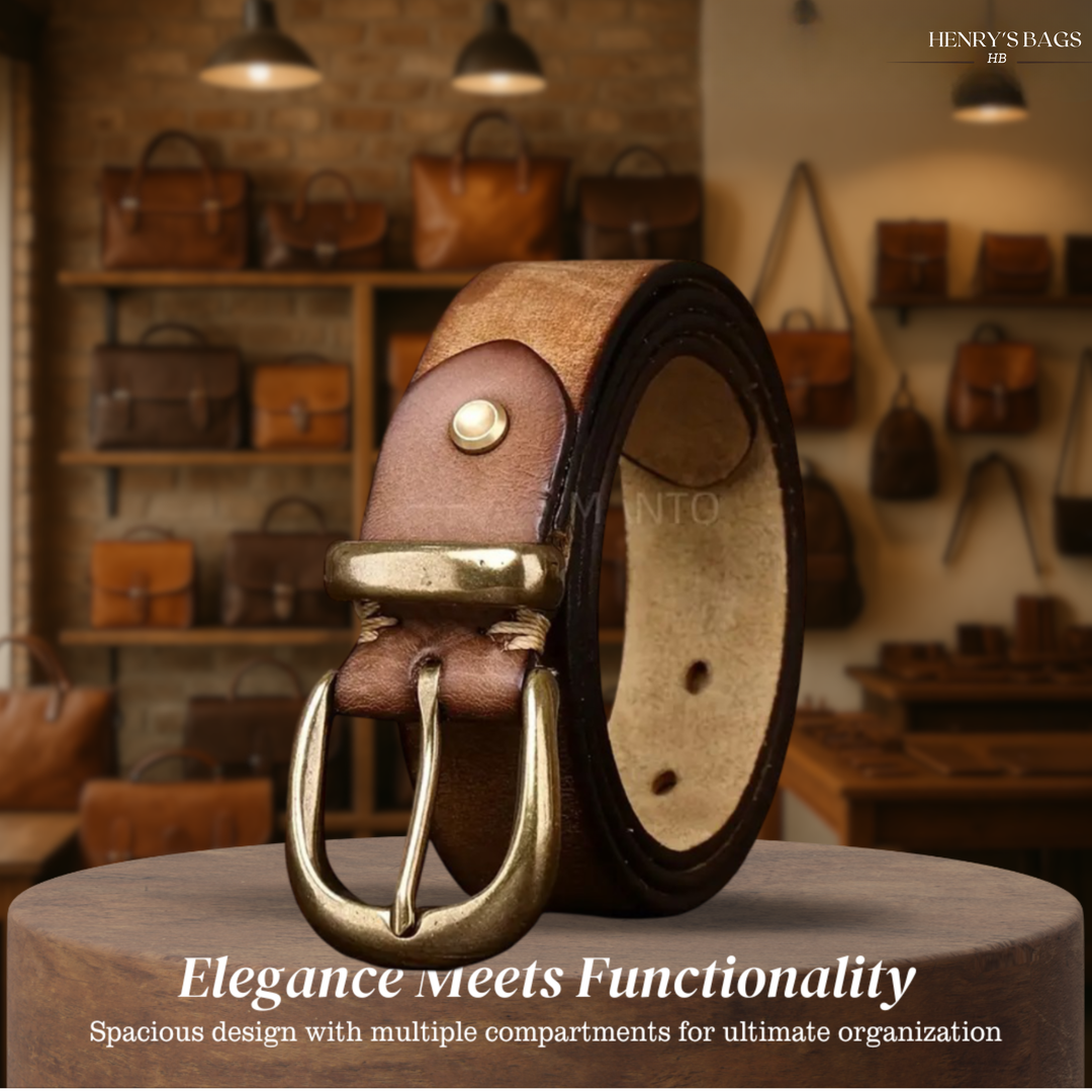 Luca | Retro Belt with Gold Buckle (BUY 1 GET 1 FREE)