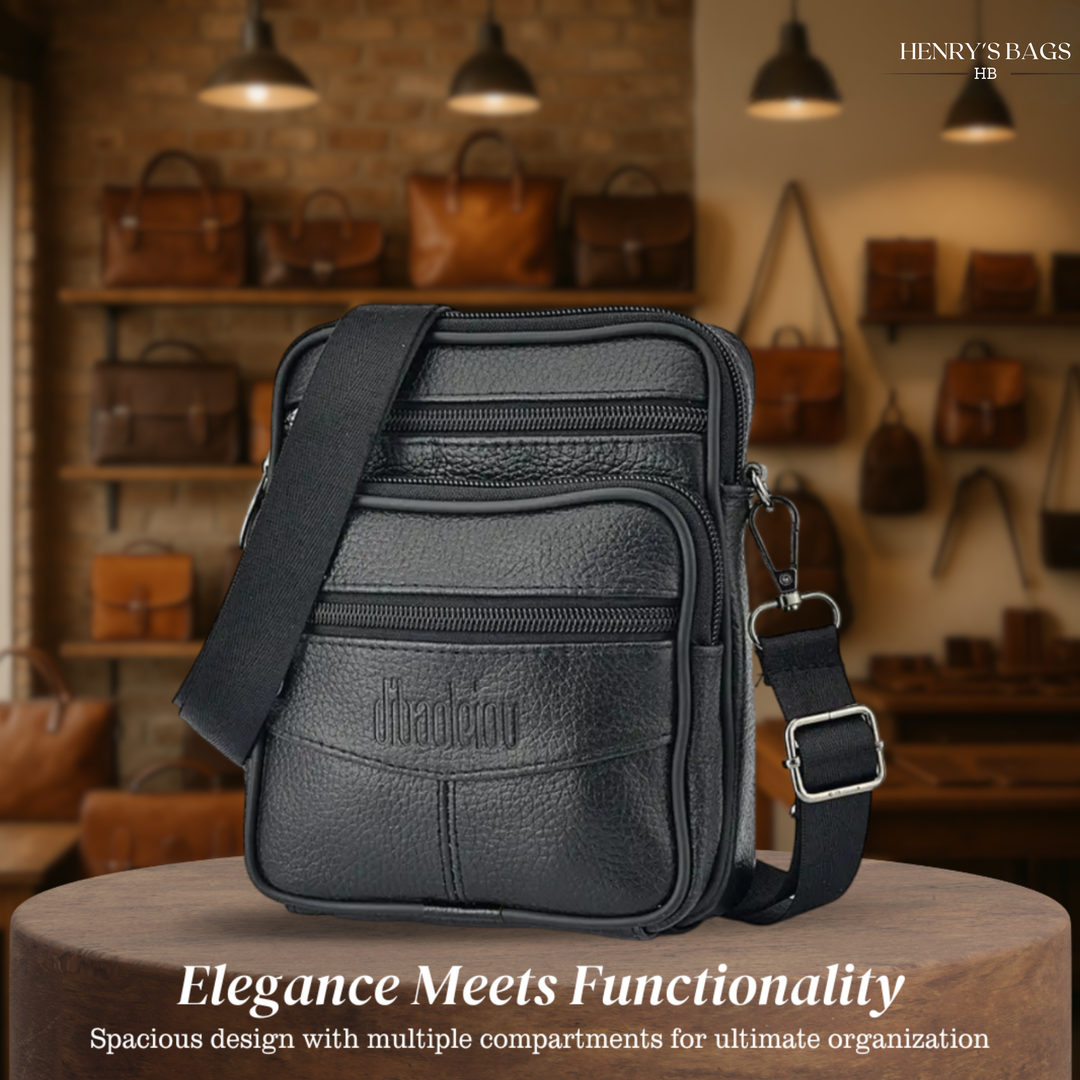 Brian | Textured Crossbody with Triple-Zip Utility (BUY 1 GET 1 FREE)