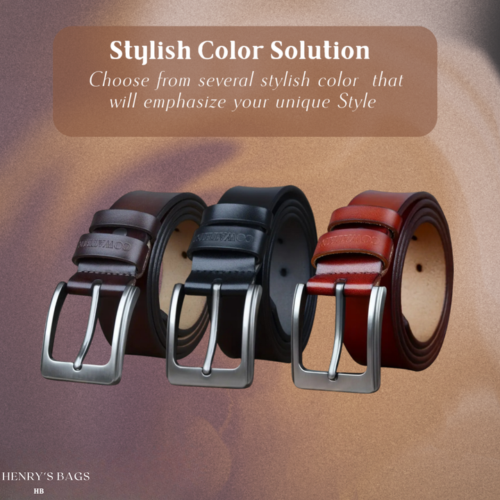Noah | Vintage Belt with Square Pin Buckle (BUY 1 GET 1 FREE)
