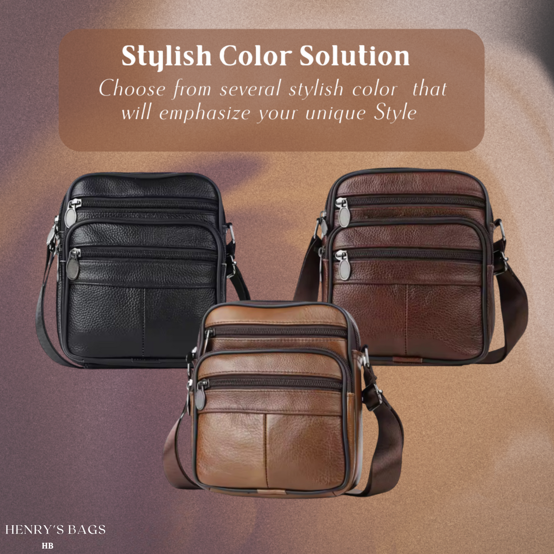 Griffin | Leather Business Crossbody Bag for Men