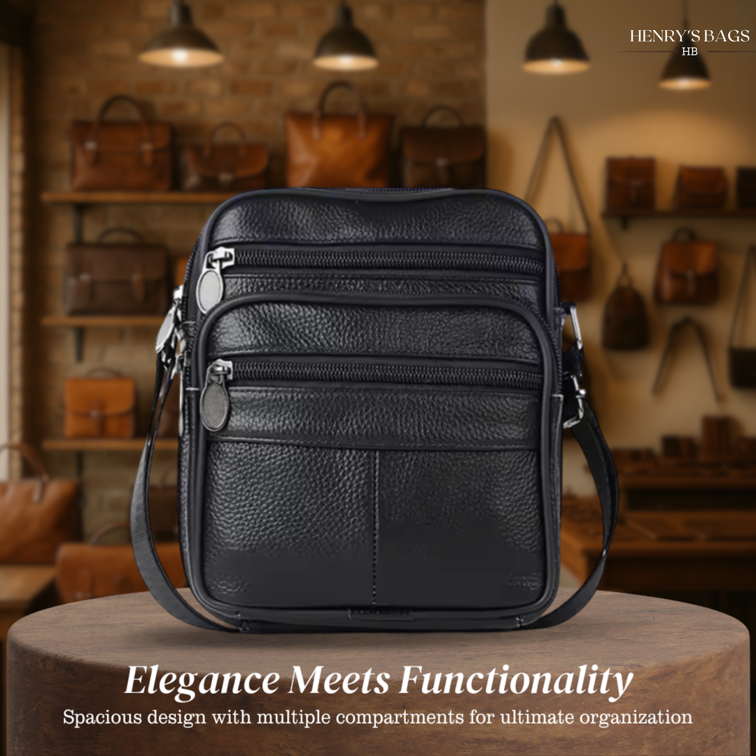 Griffin | Leather Business Crossbody Bag for Men