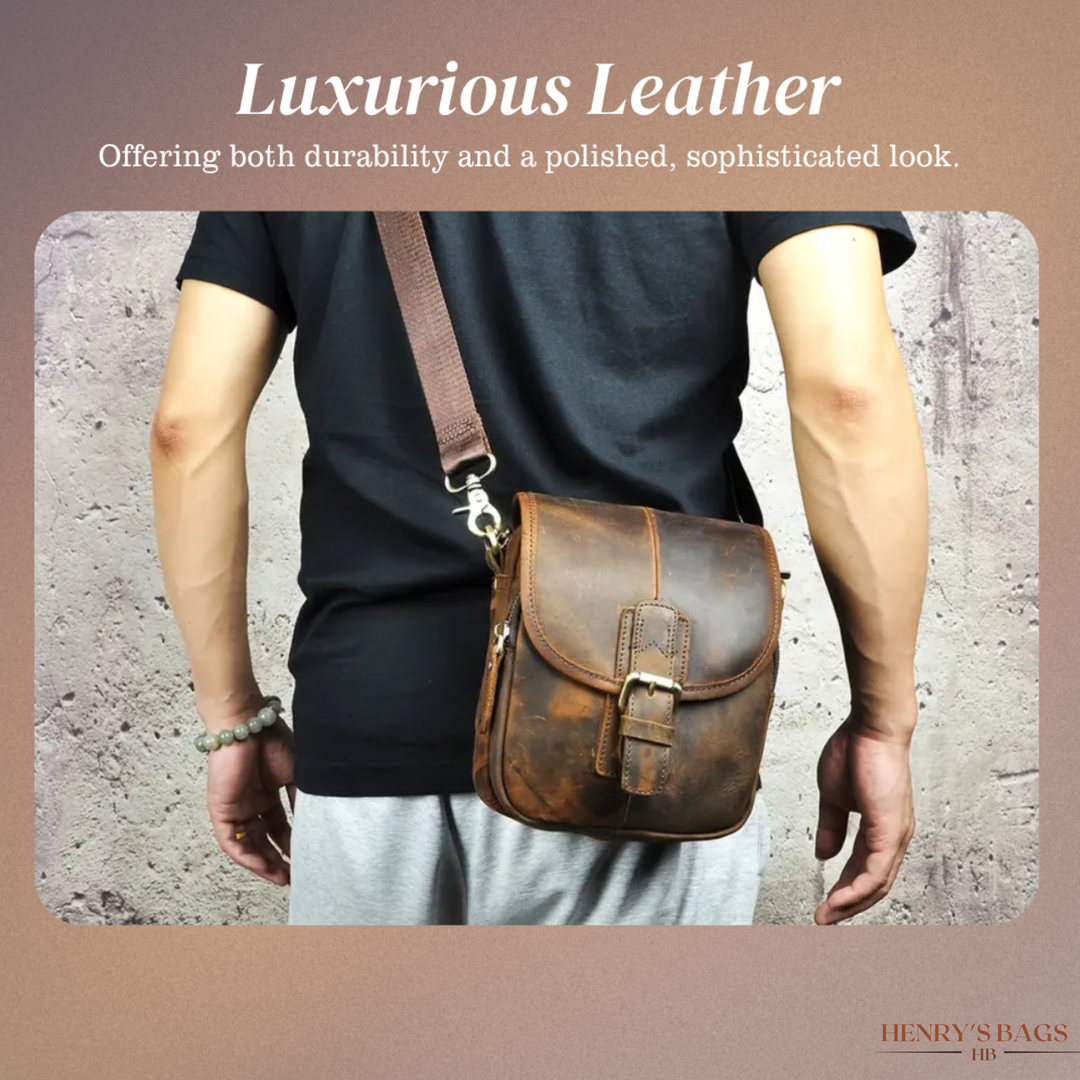 Damon | Genuine Leather Shoulder Bag for Men