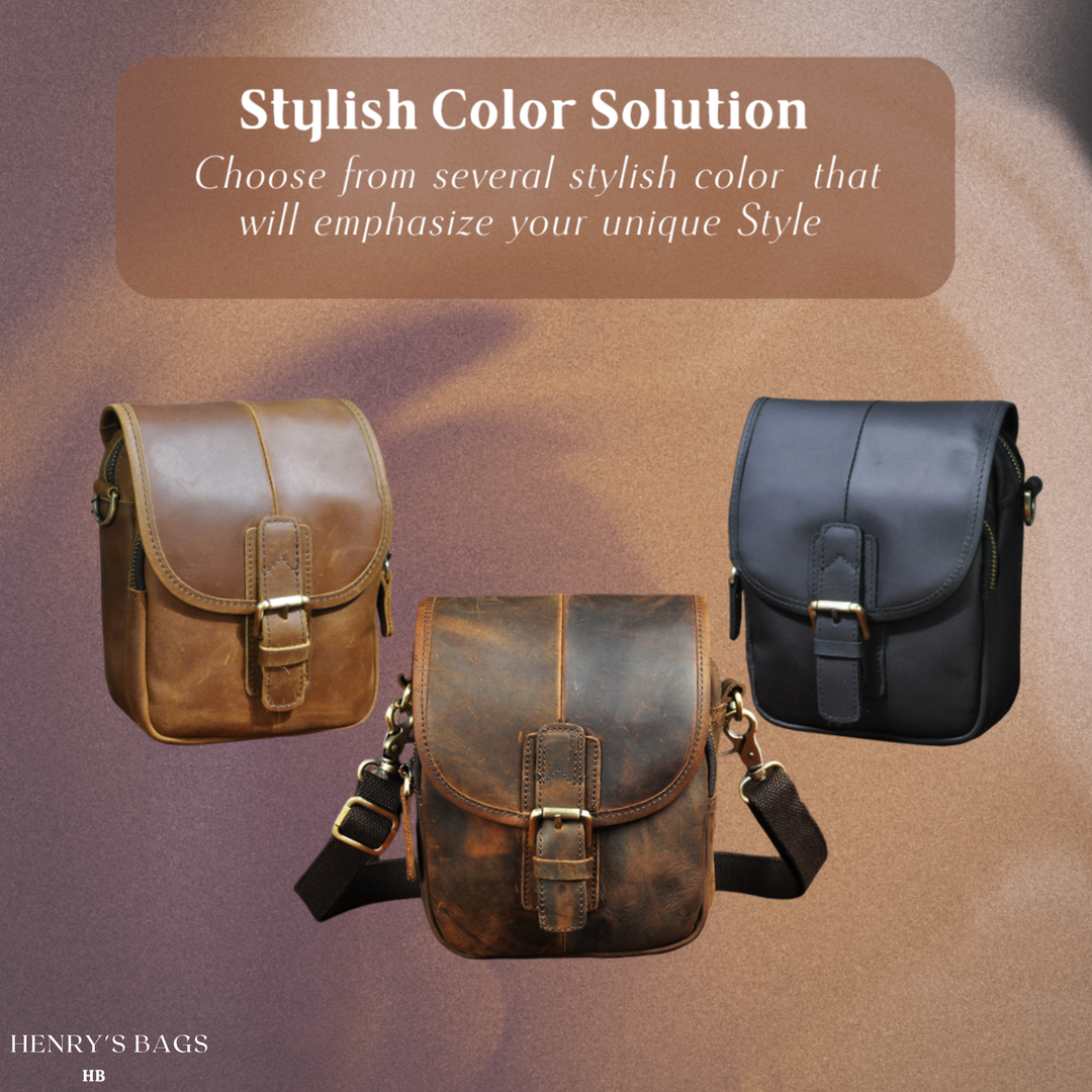 Damon | Genuine Leather Shoulder Bag for Men