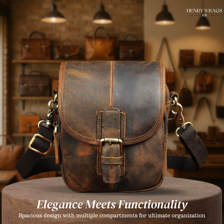 Damon | Genuine Leather Shoulder Bag for Men