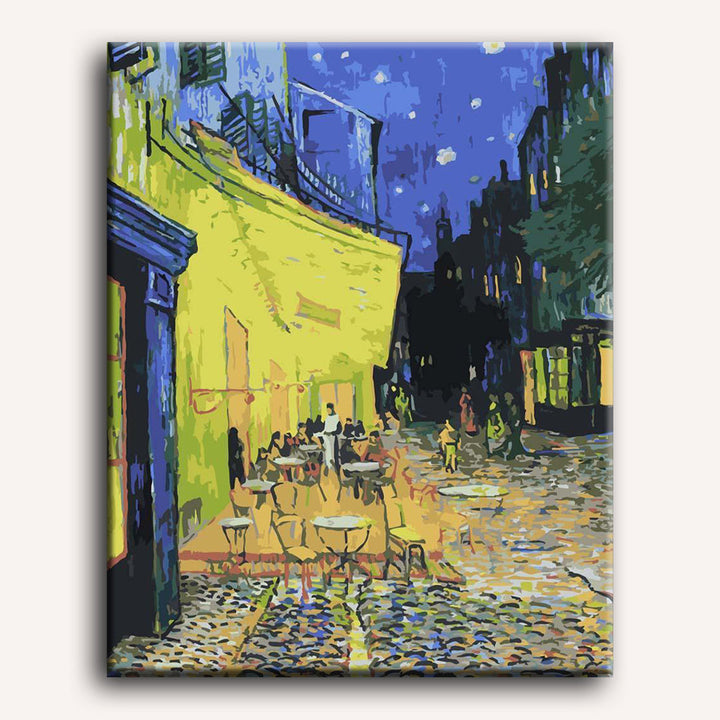 Malen nach Zahlen - Caféterrasse am Abend - Vincent van Gogh