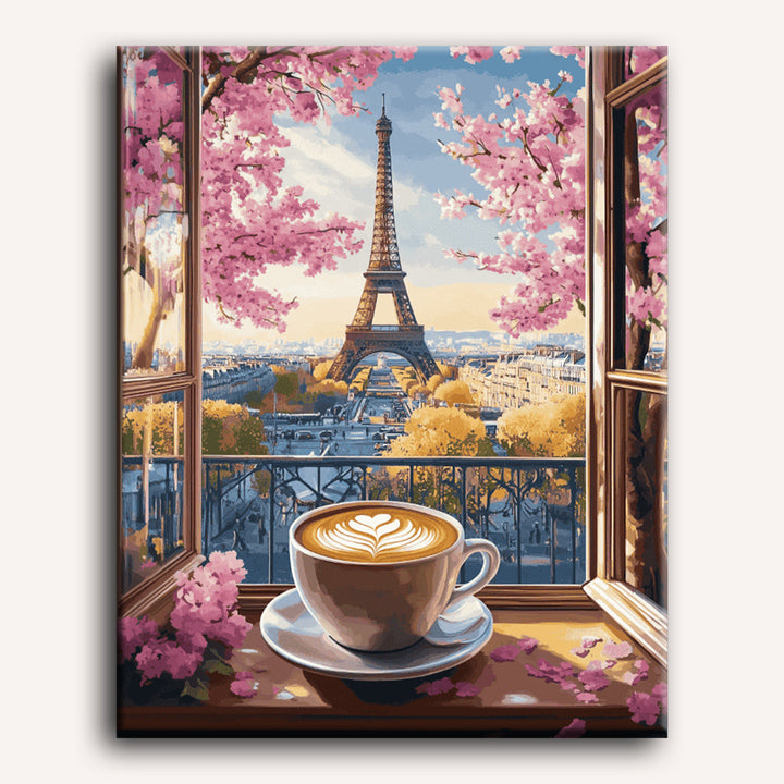 Malen nach Zahlen - Pariser Cappuccino