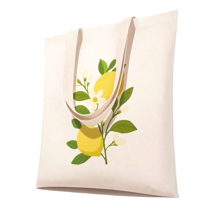 Malen nach Zahlen Totebag – Zitronenpflanze