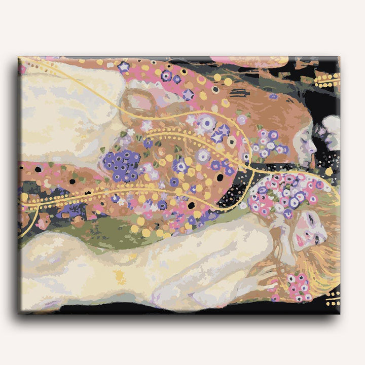 Malen nach Zahlen - Wasserschlangen II - Gustav Klimt