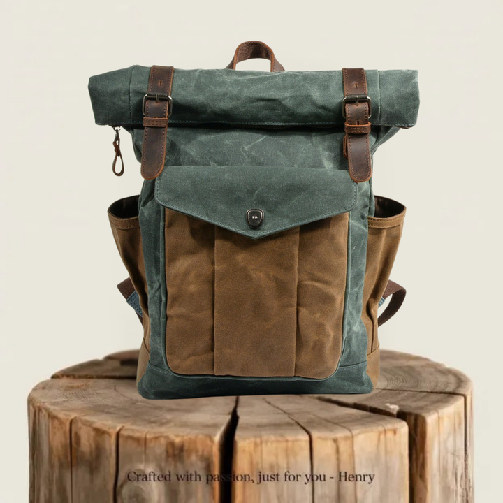 Marseille | Vaxad Canvas Roll-top Backpack (BUY 1 GET 1 FREE)