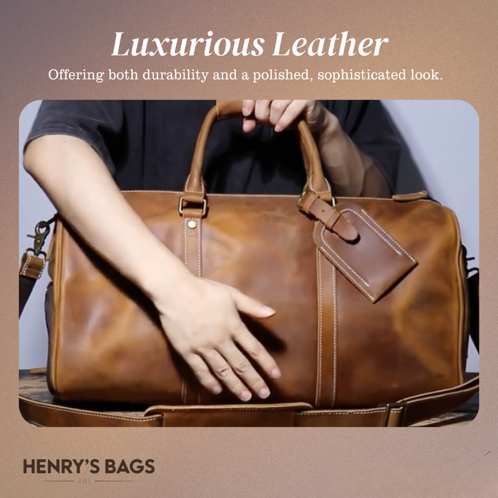 Montgomery | Genuine Top-Layer Cowhide Duffel Crossbody Bag (BUY 1 GET 1 FREE)