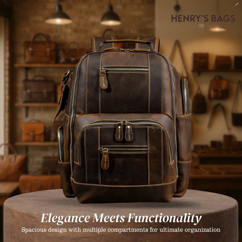Nathan | Fashion Ample Leather Backpack