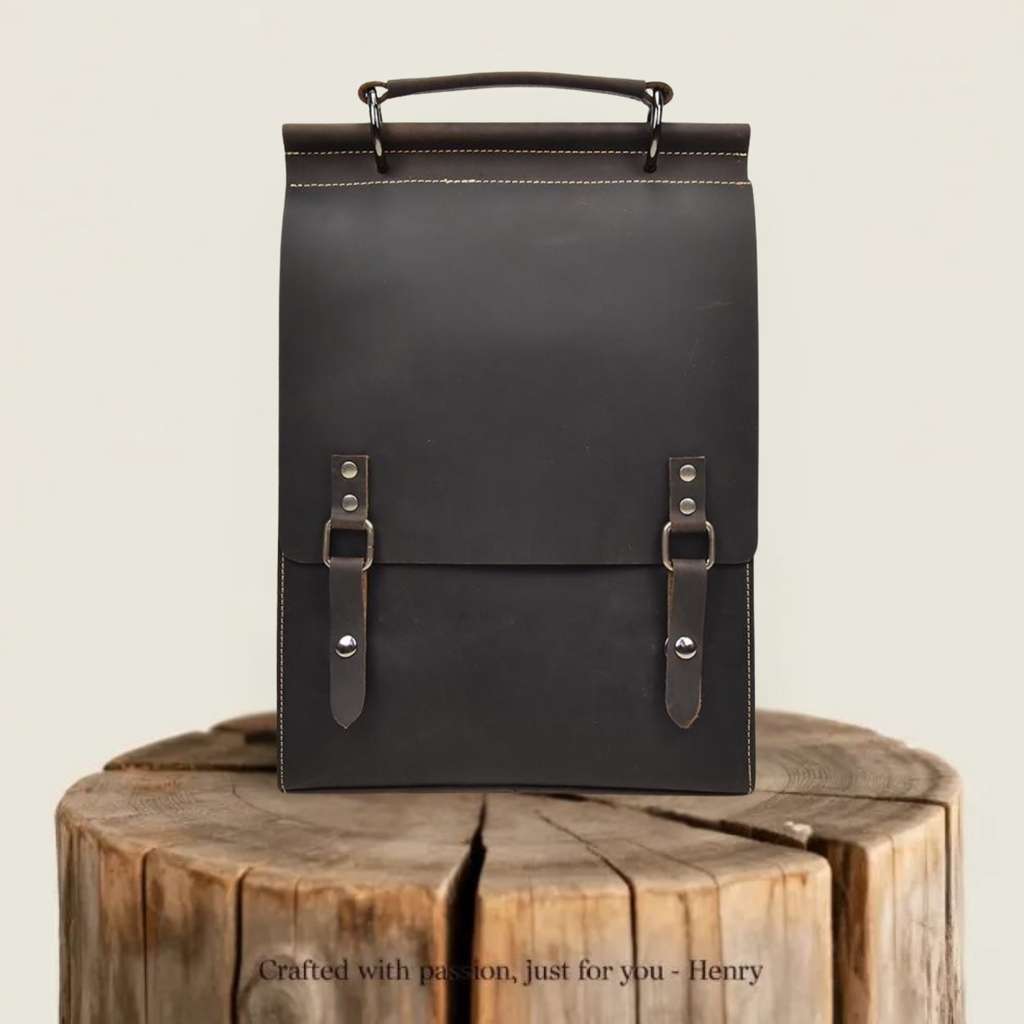 Olden | Leather Backpack Handbag