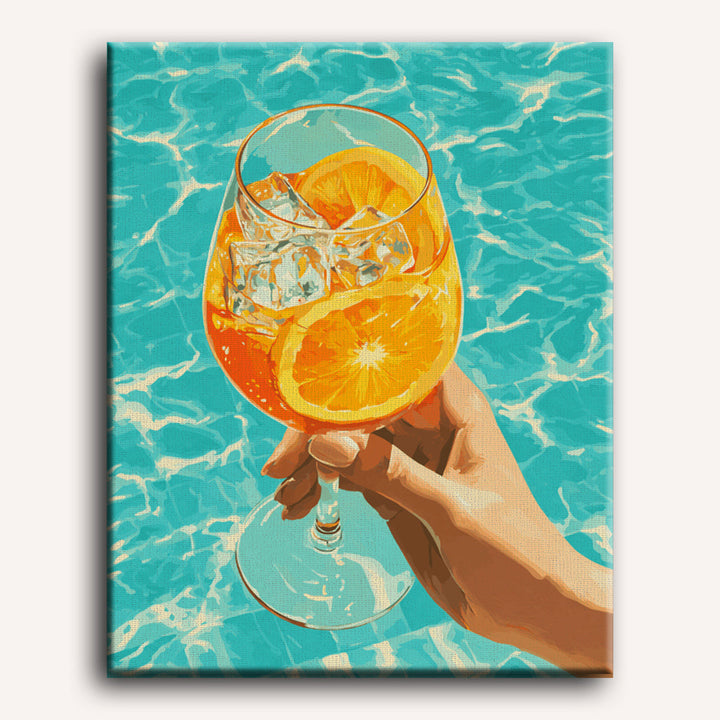 Malen nach Zahlen - Orangen-Erfrischer