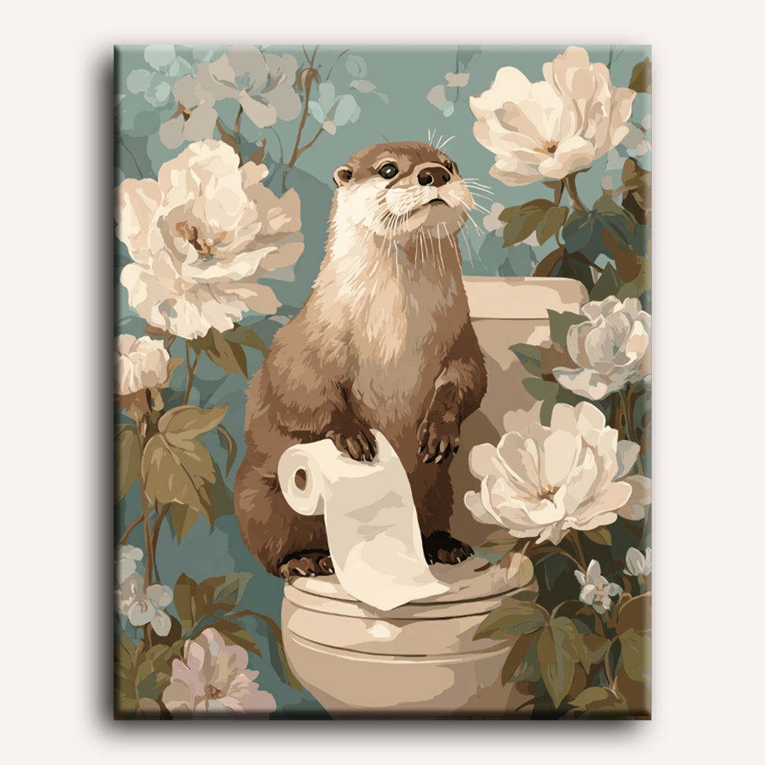 Malen nach Zahlen - Otter der Helfer