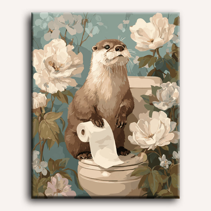 Malen nach Zahlen - Otter der Helfer