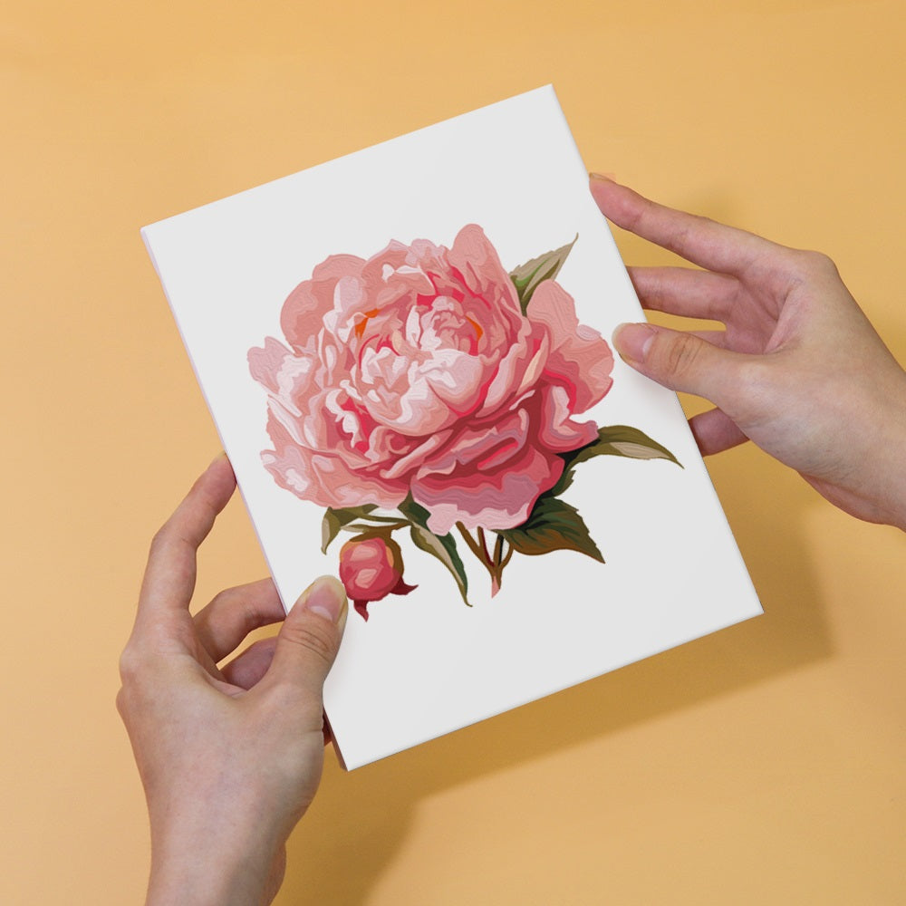 Malen nach Zahlen - 6 Mini-Gemälde | Blumen-set
