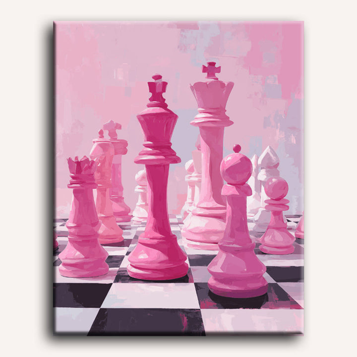 Malen nach Zahlen - Rosa Gambit