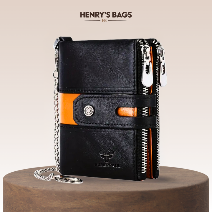 Roque | Leather Chain Strap with Multiple Compartments | Wallet (BUY 1 GET 1 FREE)