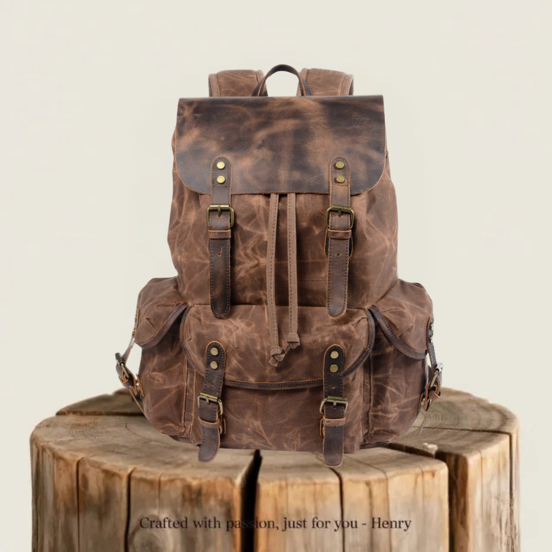 Salzburg | Canvas Leather Backpack