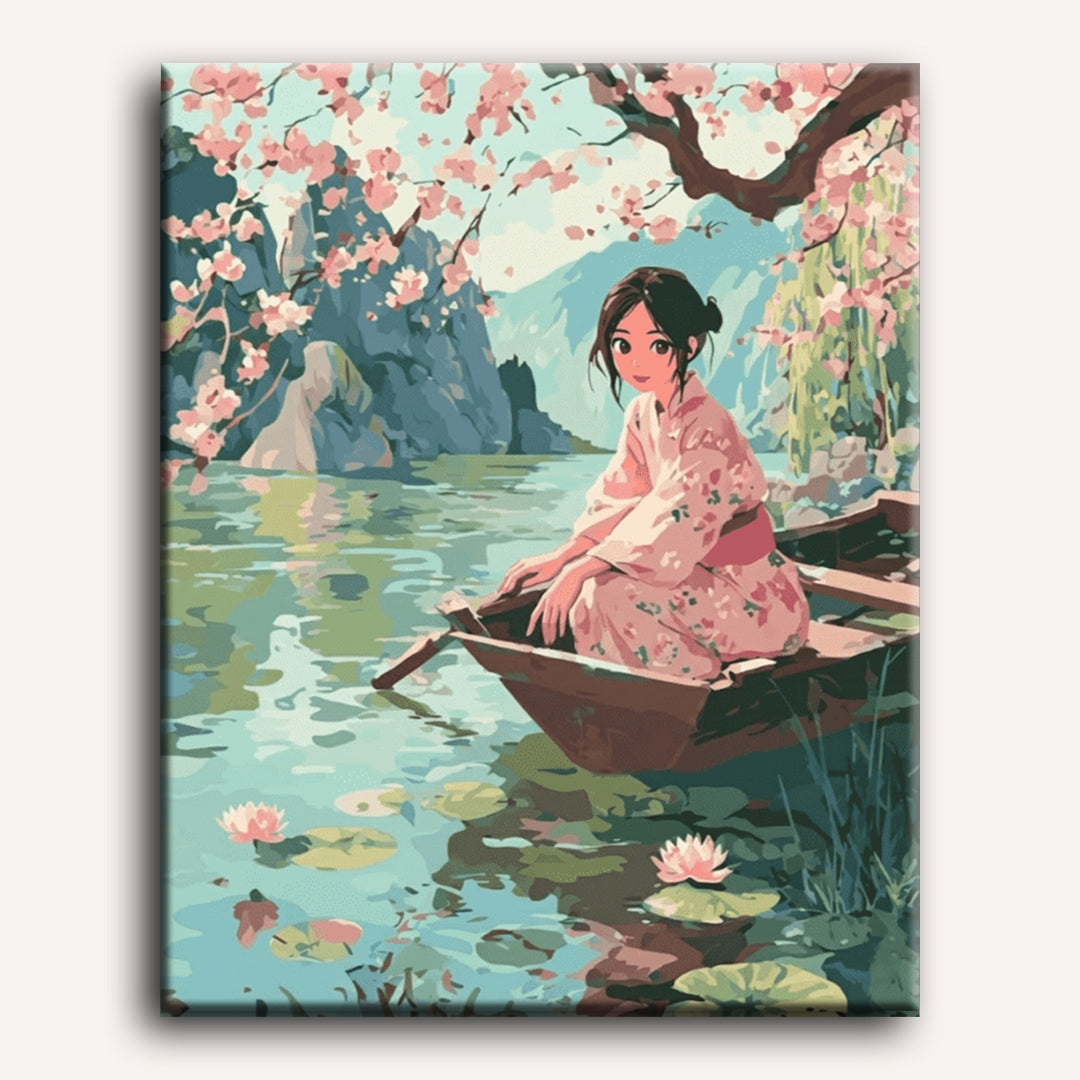 Malen nach Zahlen - Unter der Sakura