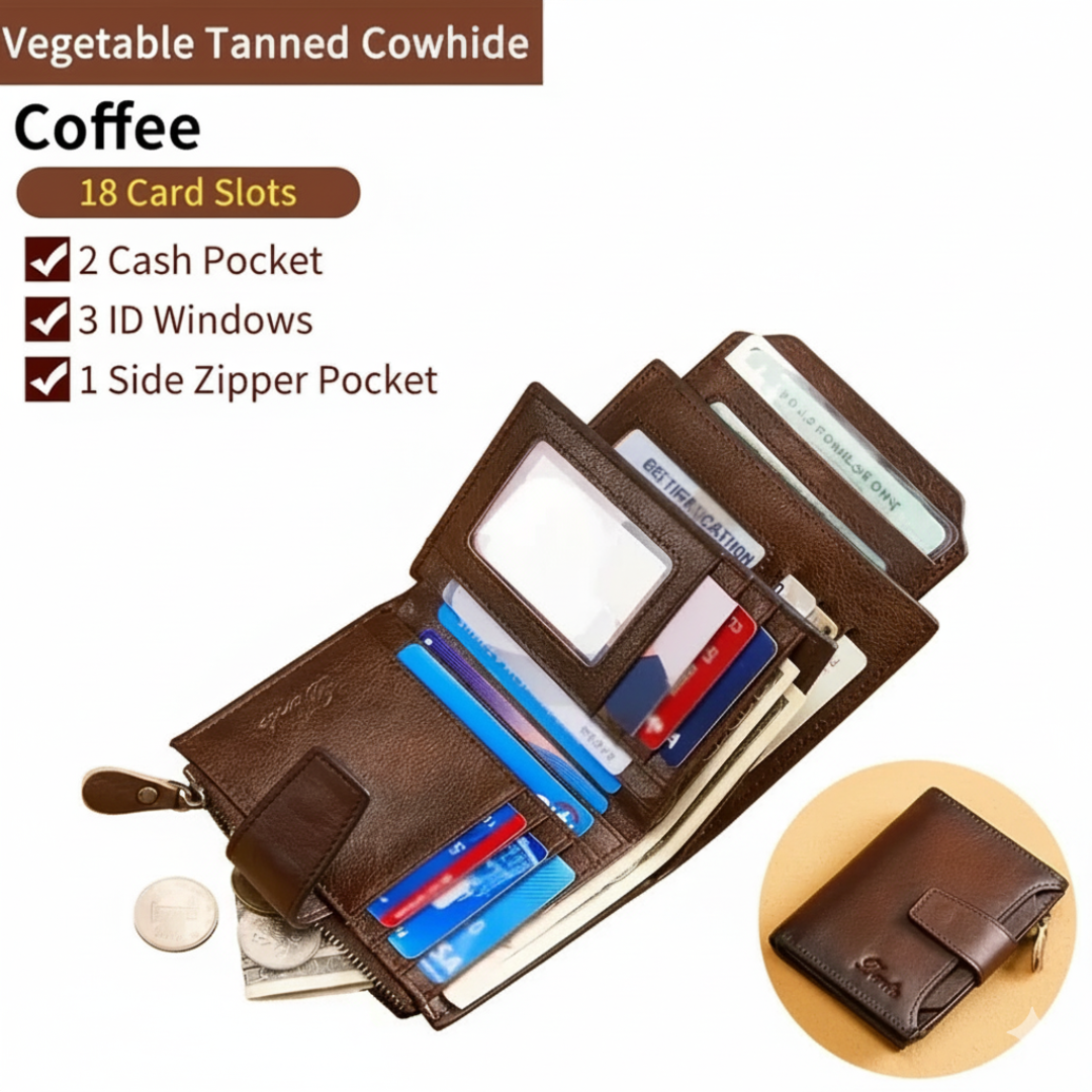 Liam | Vintage RFID Leather Wallet (BUY 1 GET 1 FREE)