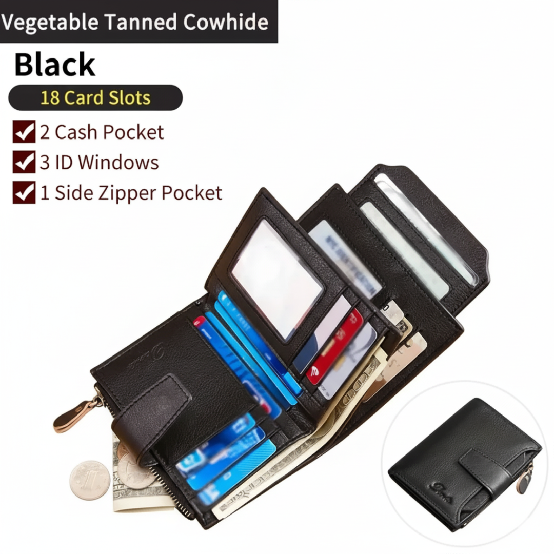 Liam | Vintage RFID Leather Wallet (BUY 1 GET 1 FREE)