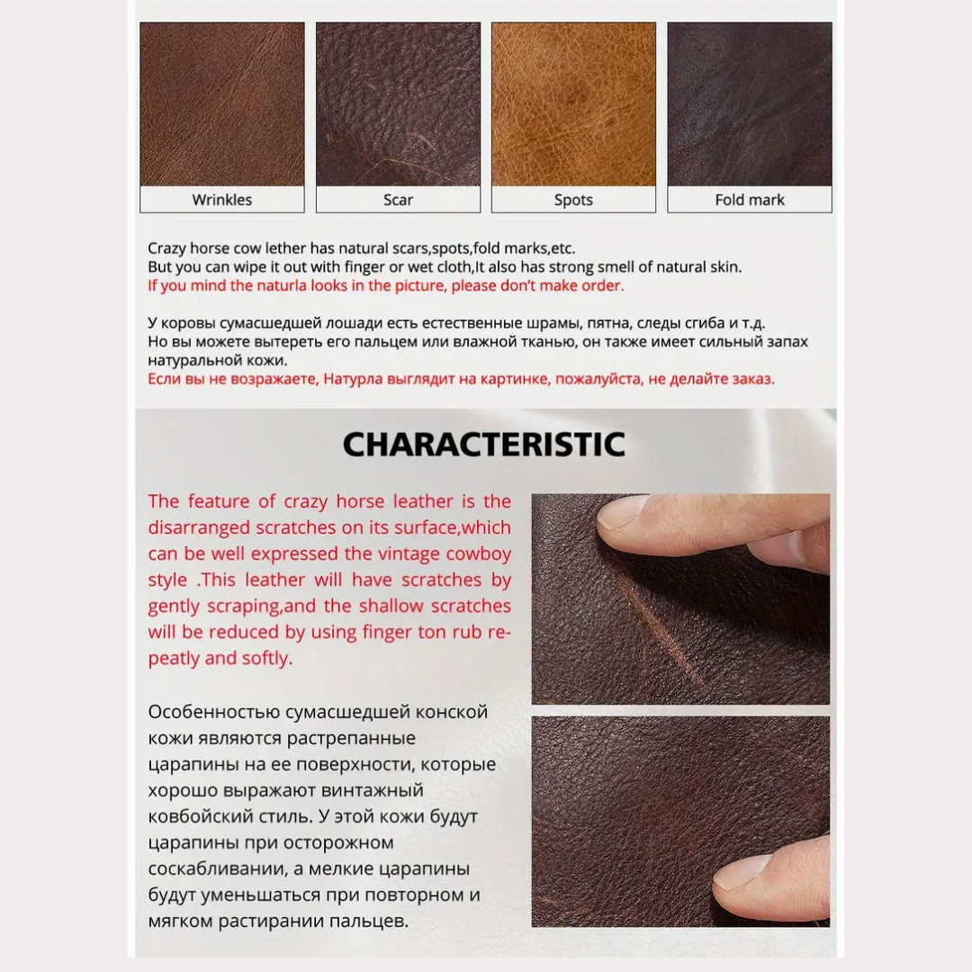 Mark | RFID Leather Money Clip | Wallet (BUY 1 GET 1 FREE)