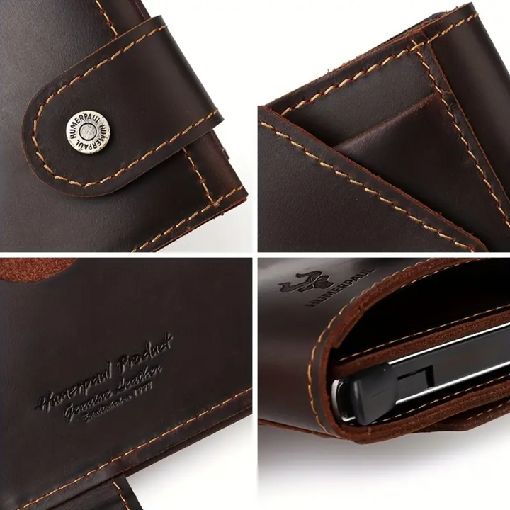 Mark | RFID Leather Money Clip | Wallet (BUY 1 GET 1 FREE)