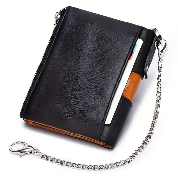Roque | Leather Chain Strap with Multiple Compartments | Wallet (BUY 1 GET 1 FREE)