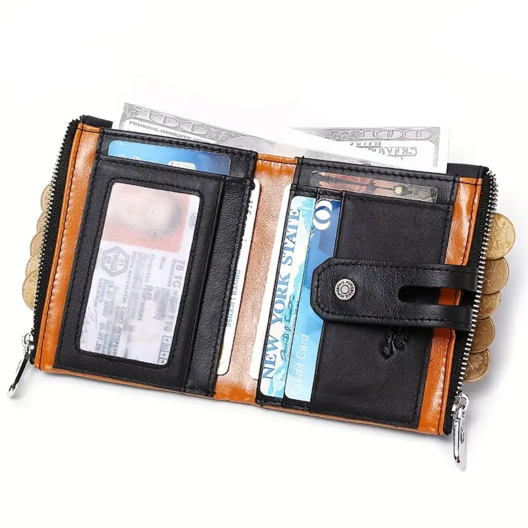Roque | Leather Chain Strap with Multiple Compartments | Wallet (BUY 1 GET 1 FREE)
