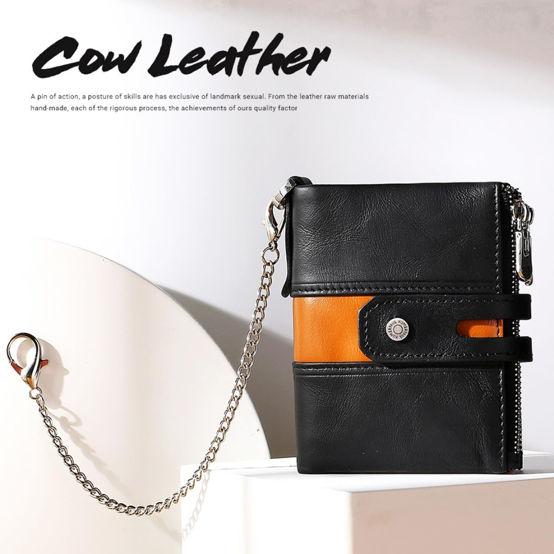 Roque | Leather Chain Strap with Multiple Compartments | Wallet (BUY 1 GET 1 FREE)