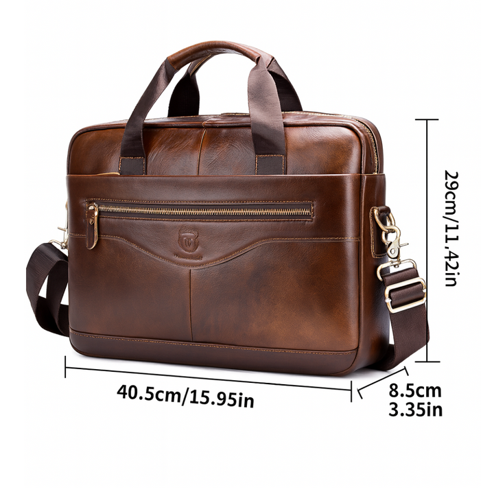 Jacob | Leather Spacious Briefcase Messenger Bag (BUY 1 GET 1 FREE)