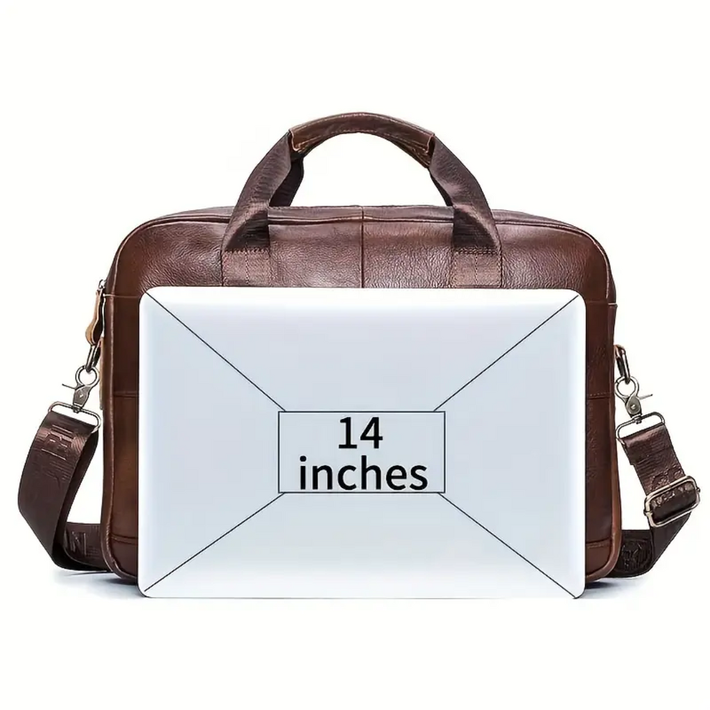 Jacob | Leather Spacious Briefcase Messenger Bag