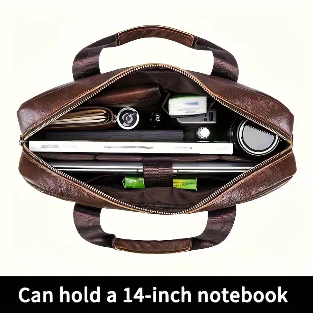 Jacob | Leather Spacious Briefcase Messenger Bag (BUY 1 GET 1 FREE)
