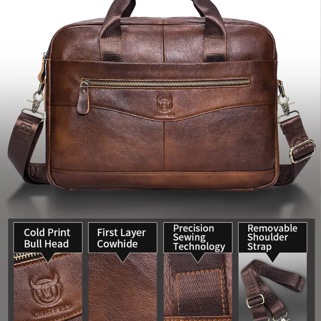 Jacob | Leather Spacious Briefcase Messenger Bag (BUY 1 GET 1 FREE)