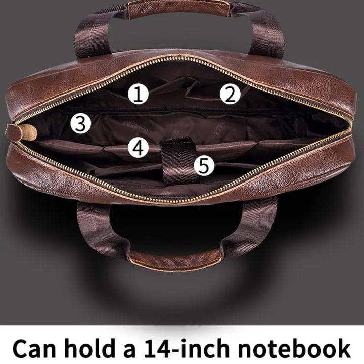 Jacob | Leather Spacious Briefcase Messenger Bag (BUY 1 GET 1 FREE)