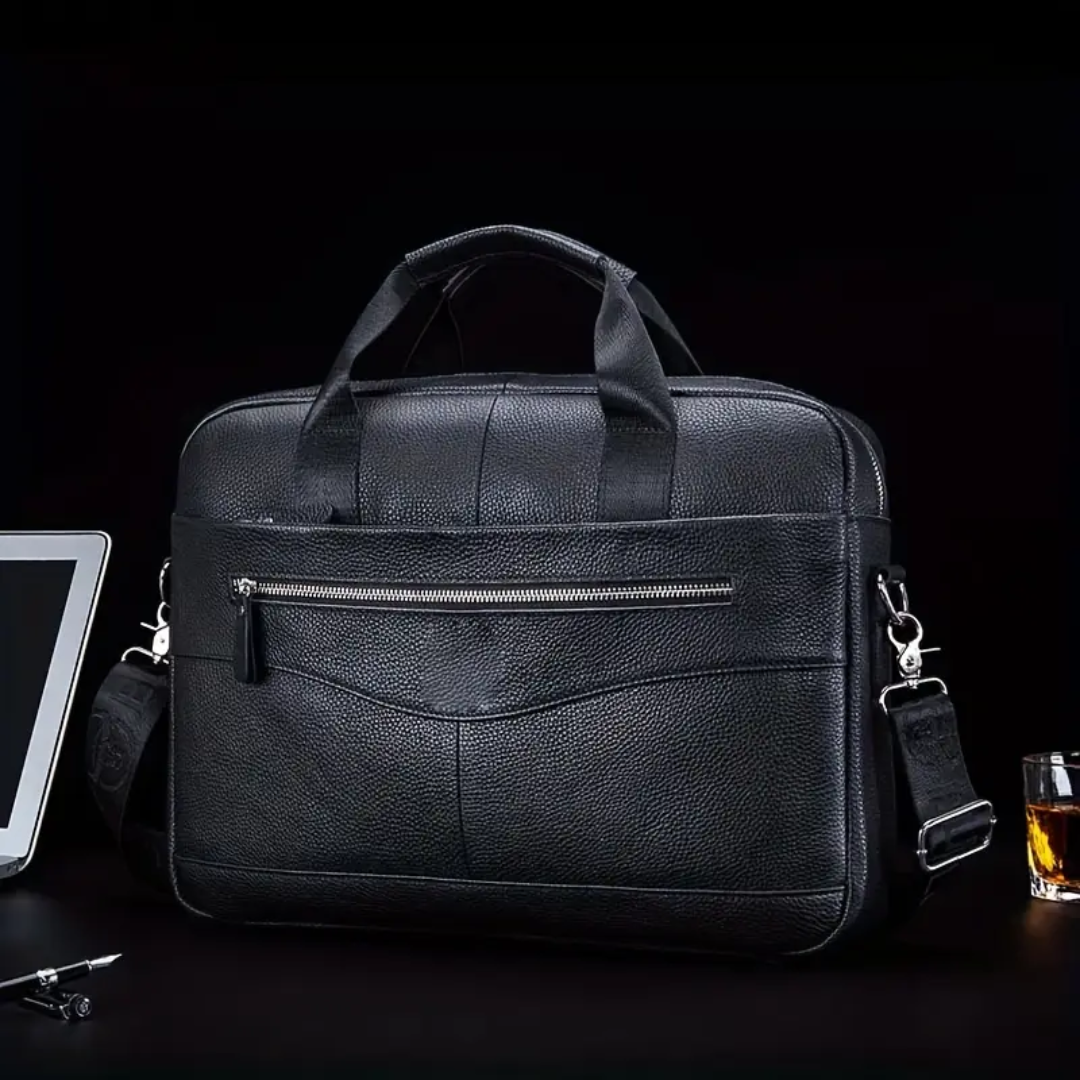 Jacob | Leather Spacious Briefcase Messenger Bag